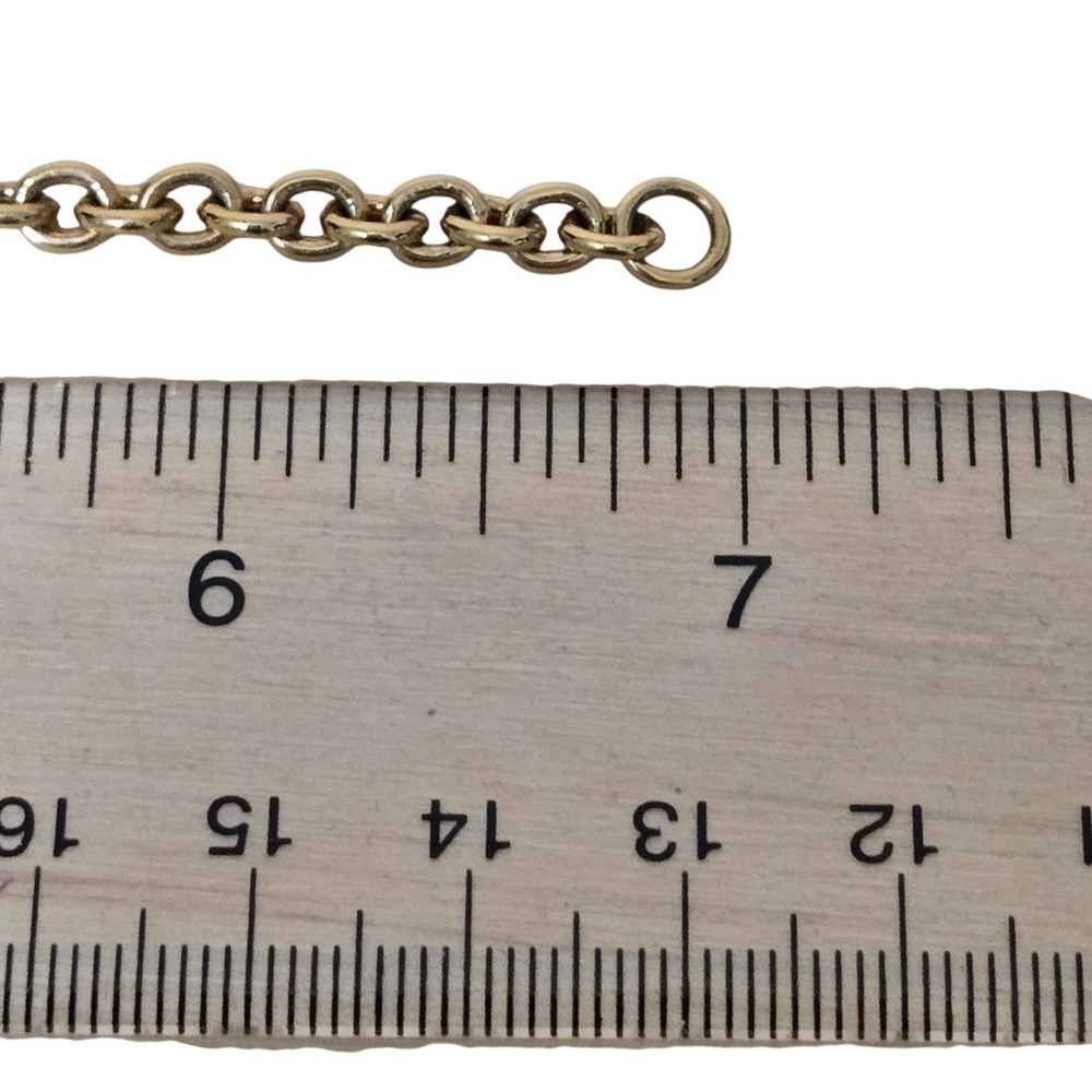 Juicy Couture Chain Rainbow Charm Gold Tone Oval Link Bracelet Collectable NWT - Picture 6 of 6